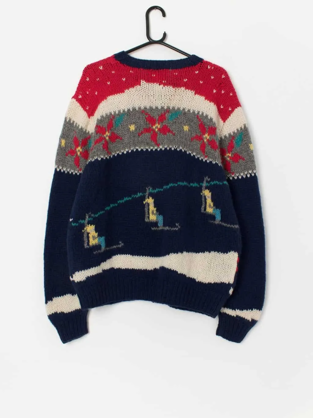 80s vintage Woolrich Christmas cardigan sweater – Large