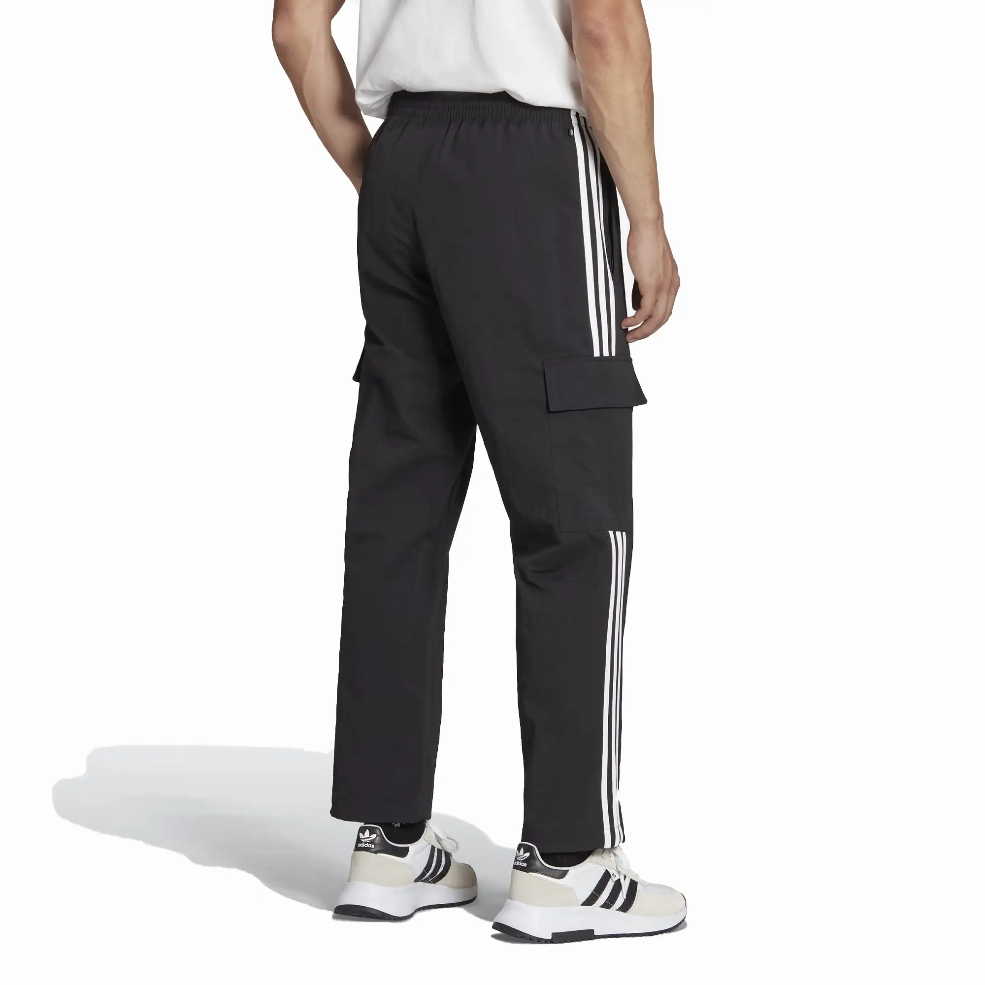 ADICOLOR CLASSICS 3-STRIPES CARGO PANTS 'BLACK'