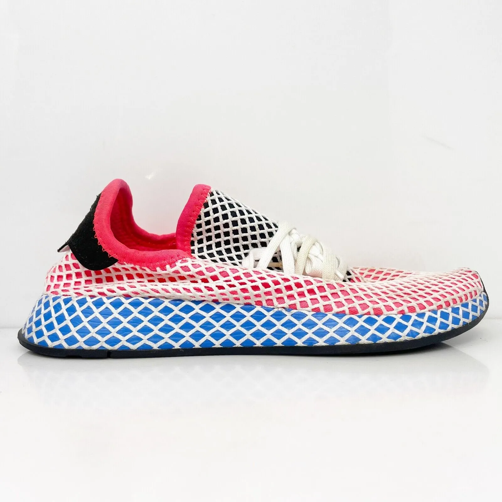 Adidas Boys Deerupt Runner DA9610 Red Running Shoes Sneakers Size 7