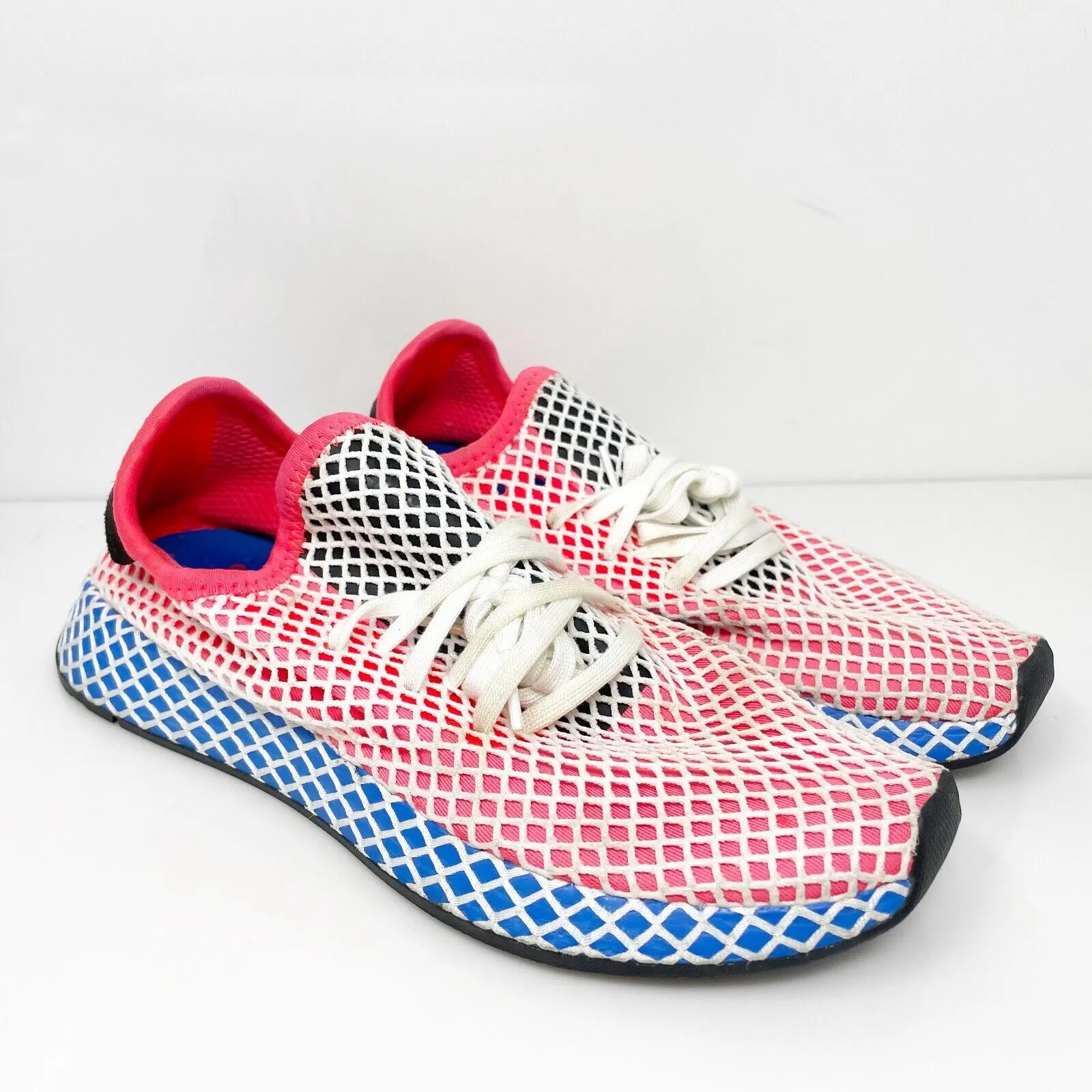 Adidas Boys Deerupt Runner DA9610 Red Running Shoes Sneakers Size 7