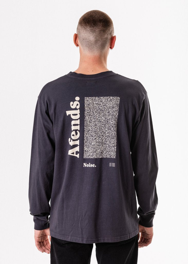 Afends  Noise Retro Fit Long Sleeve Tee Deep Navy