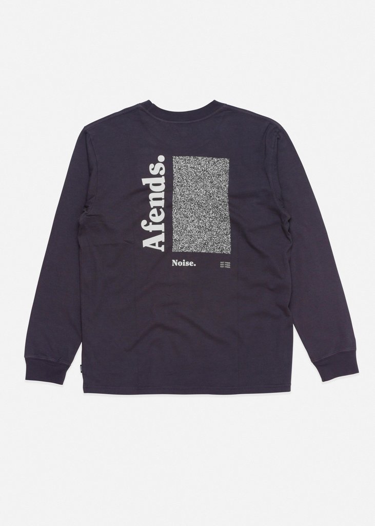 Afends  Noise Retro Fit Long Sleeve Tee Deep Navy