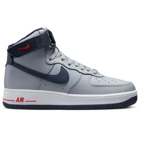 Air Force 1 High Women's 'New England'- Wolf Grey/College Navy/Red