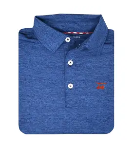 Albatross Polo - Heather Royal Blue