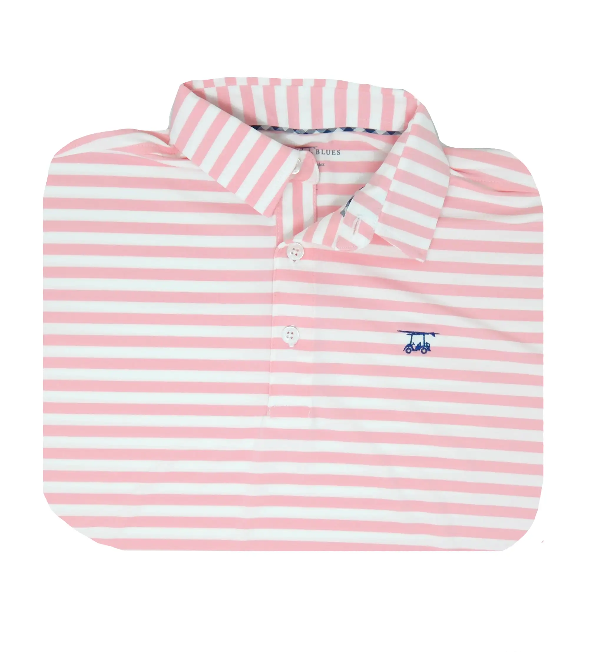 Albatross Polo - Pink / White Wide Stripe