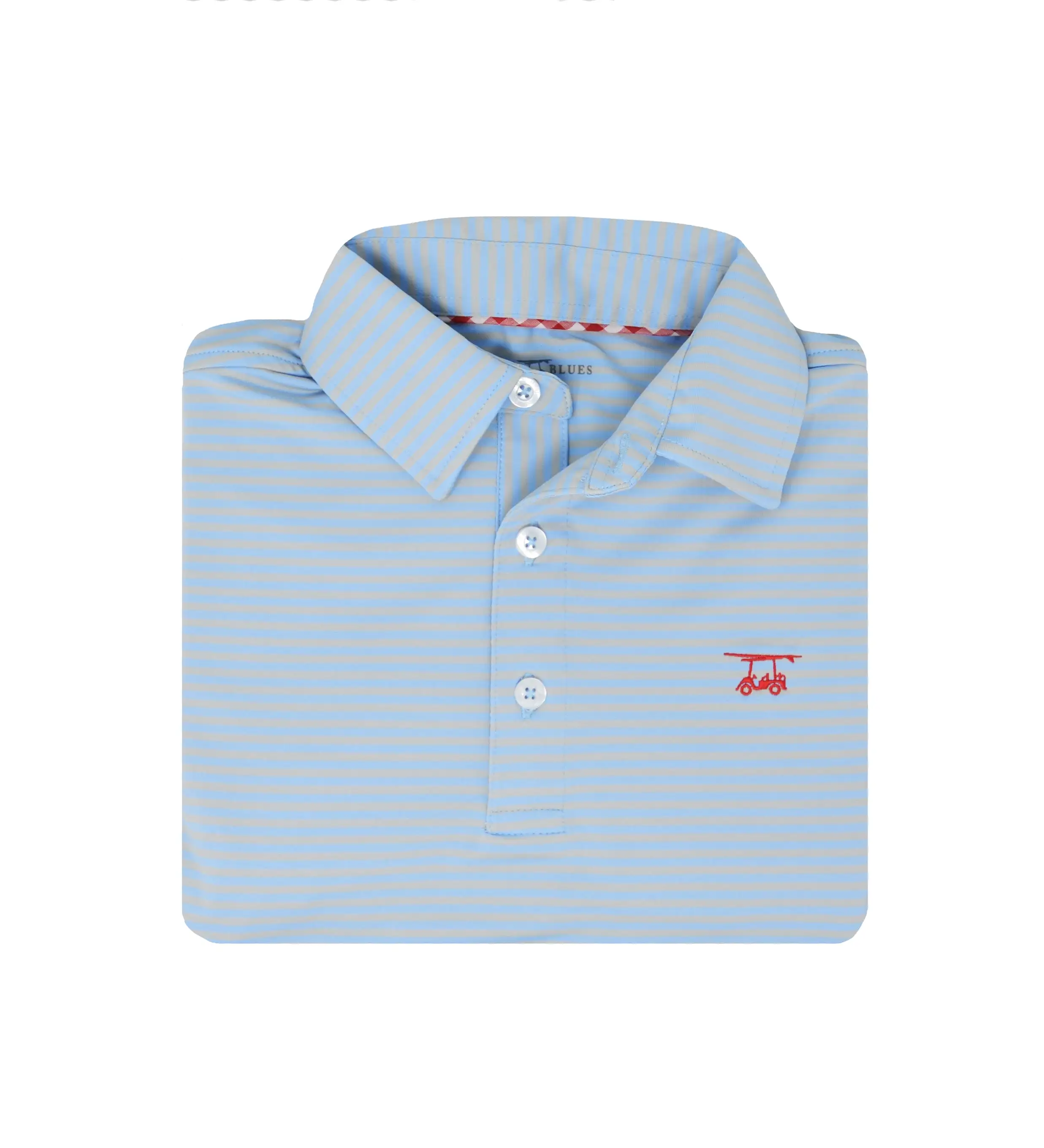 Albatross Youth Polo - Pearl Grey / Bell Stripes