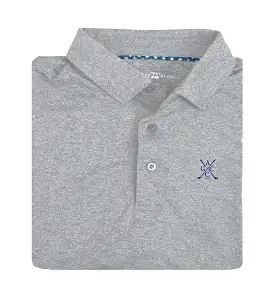 Ames CC - Albatross Polo- Heather Monument Grey