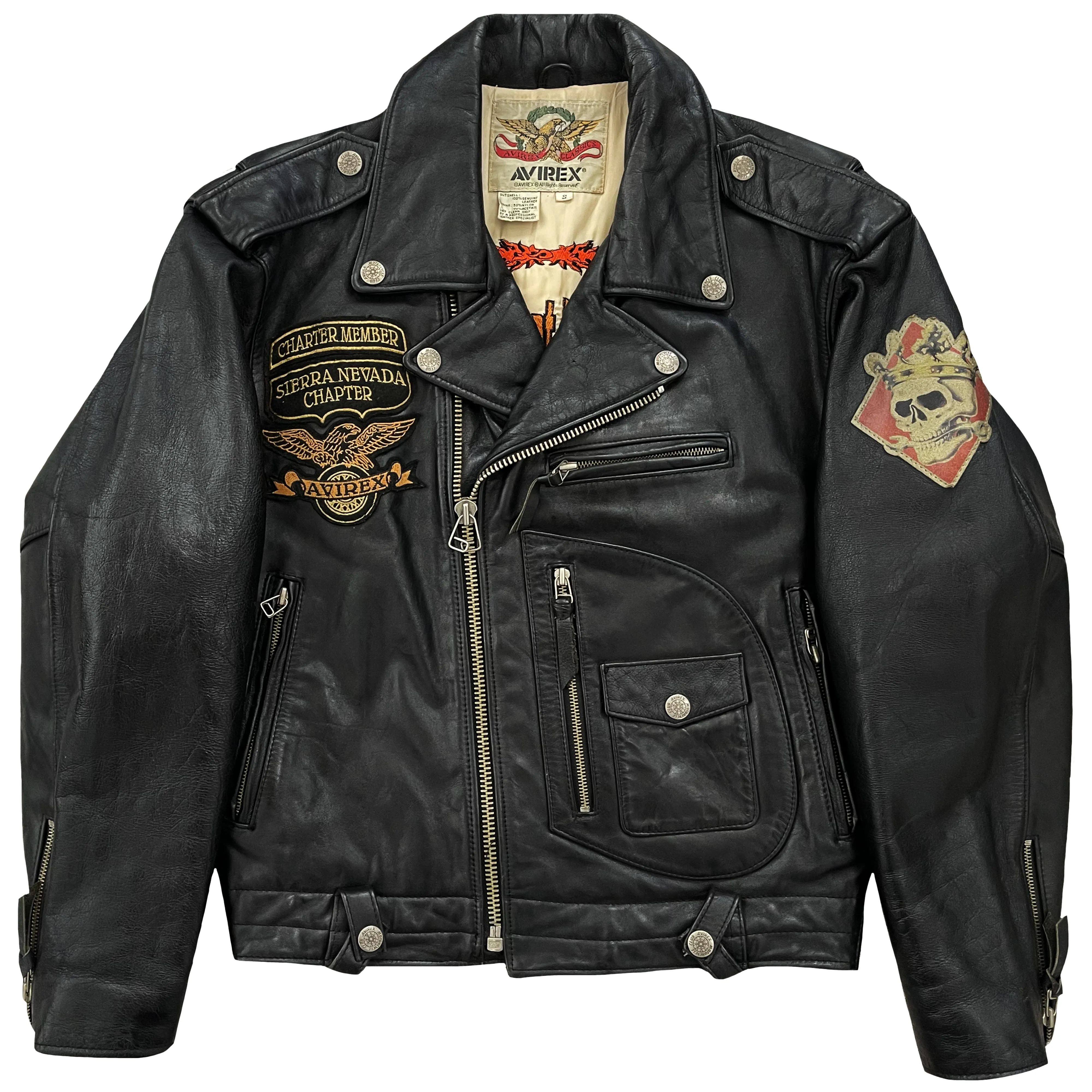 Avirex Leather Biker Jacket