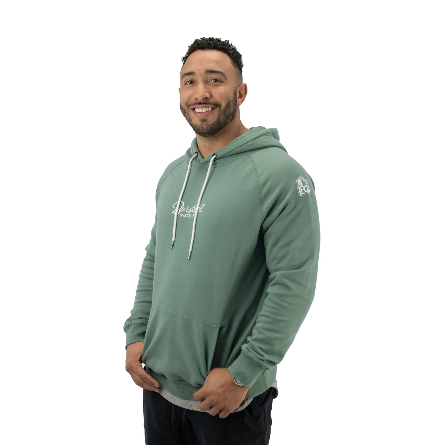 Barstool Golf LPGA Men's Vintage Hoodie in Green