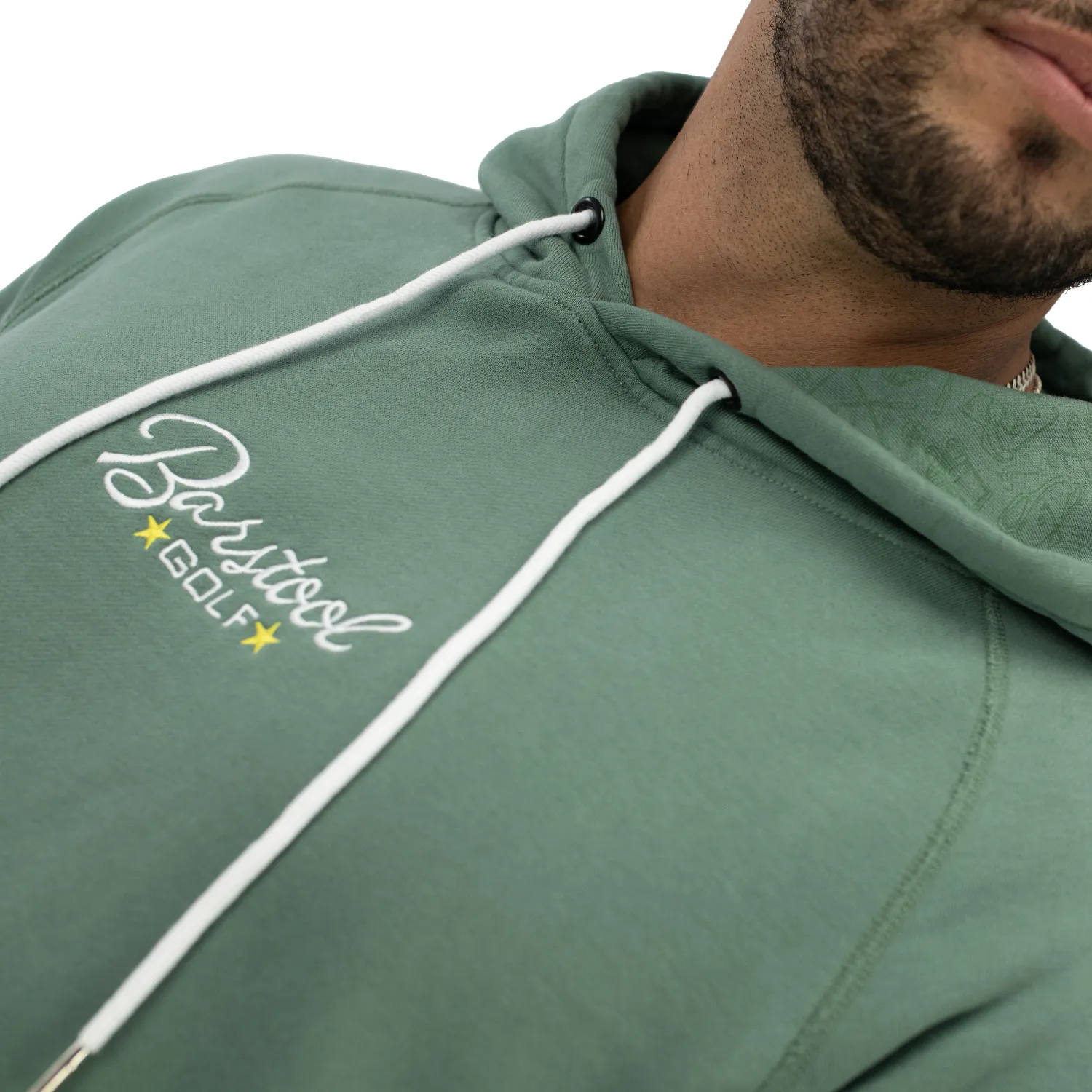 Barstool Golf LPGA Men's Vintage Hoodie in Green