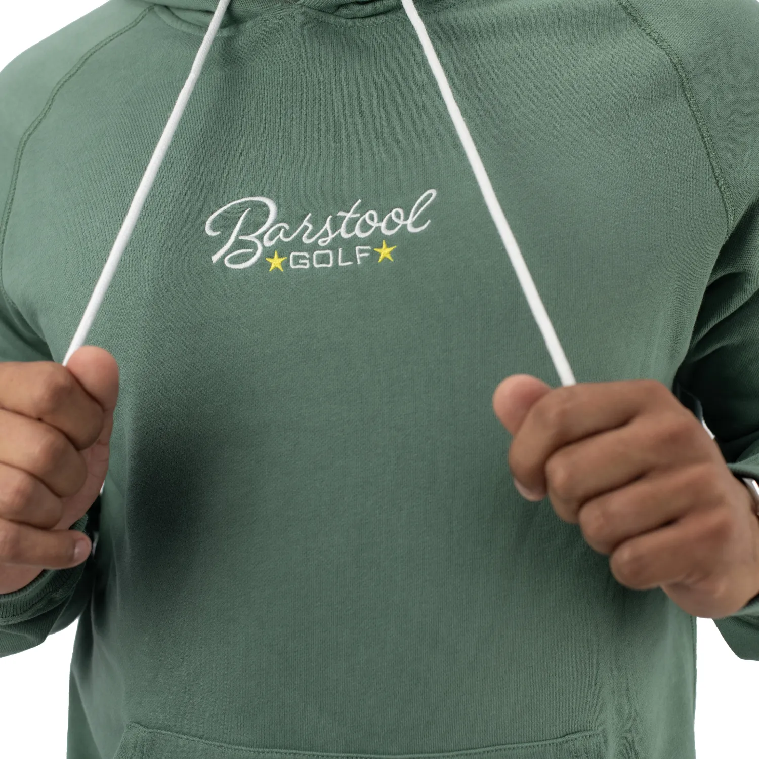 Barstool Golf LPGA Men's Vintage Hoodie in Green