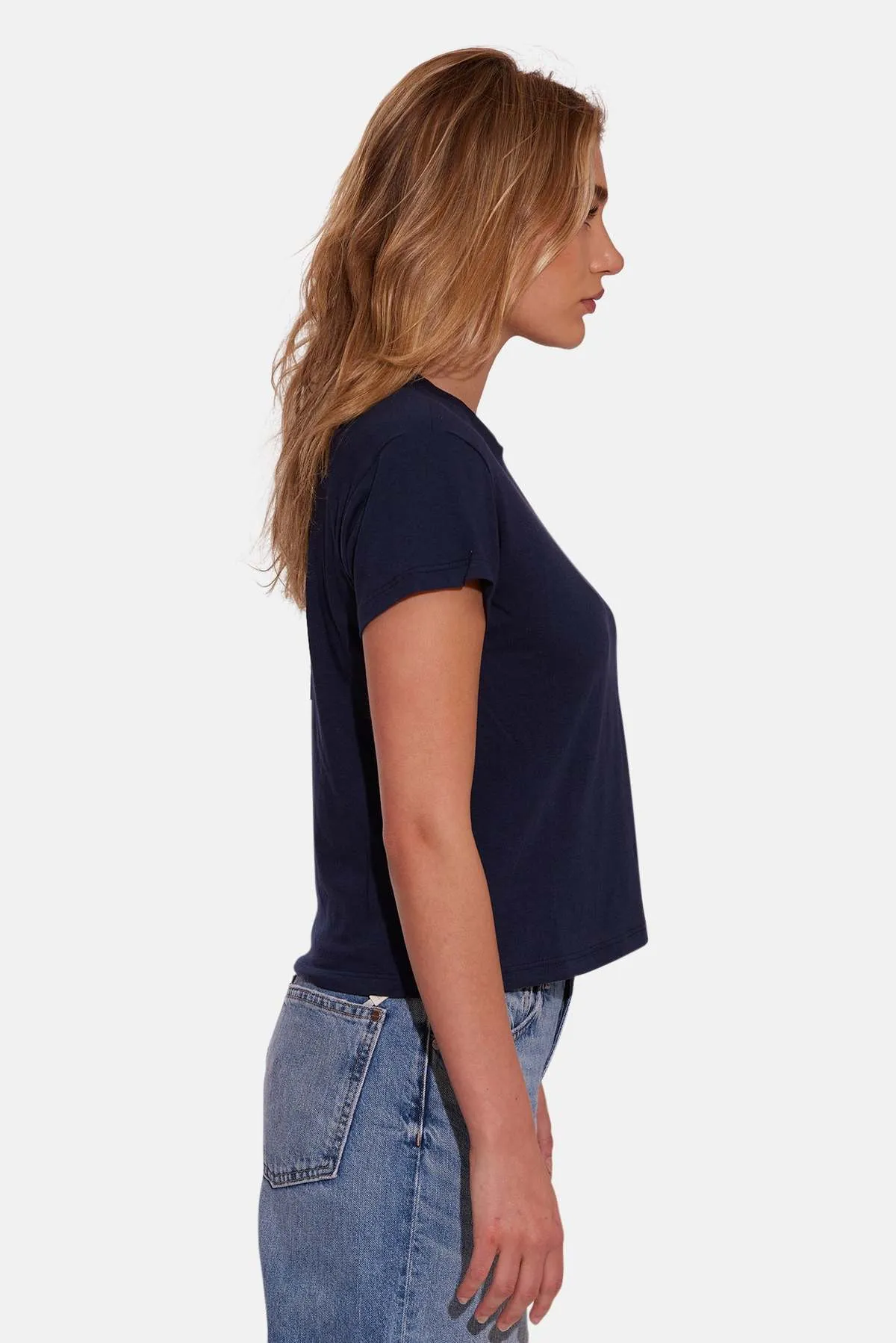 Bebe Lux Tee - Navy