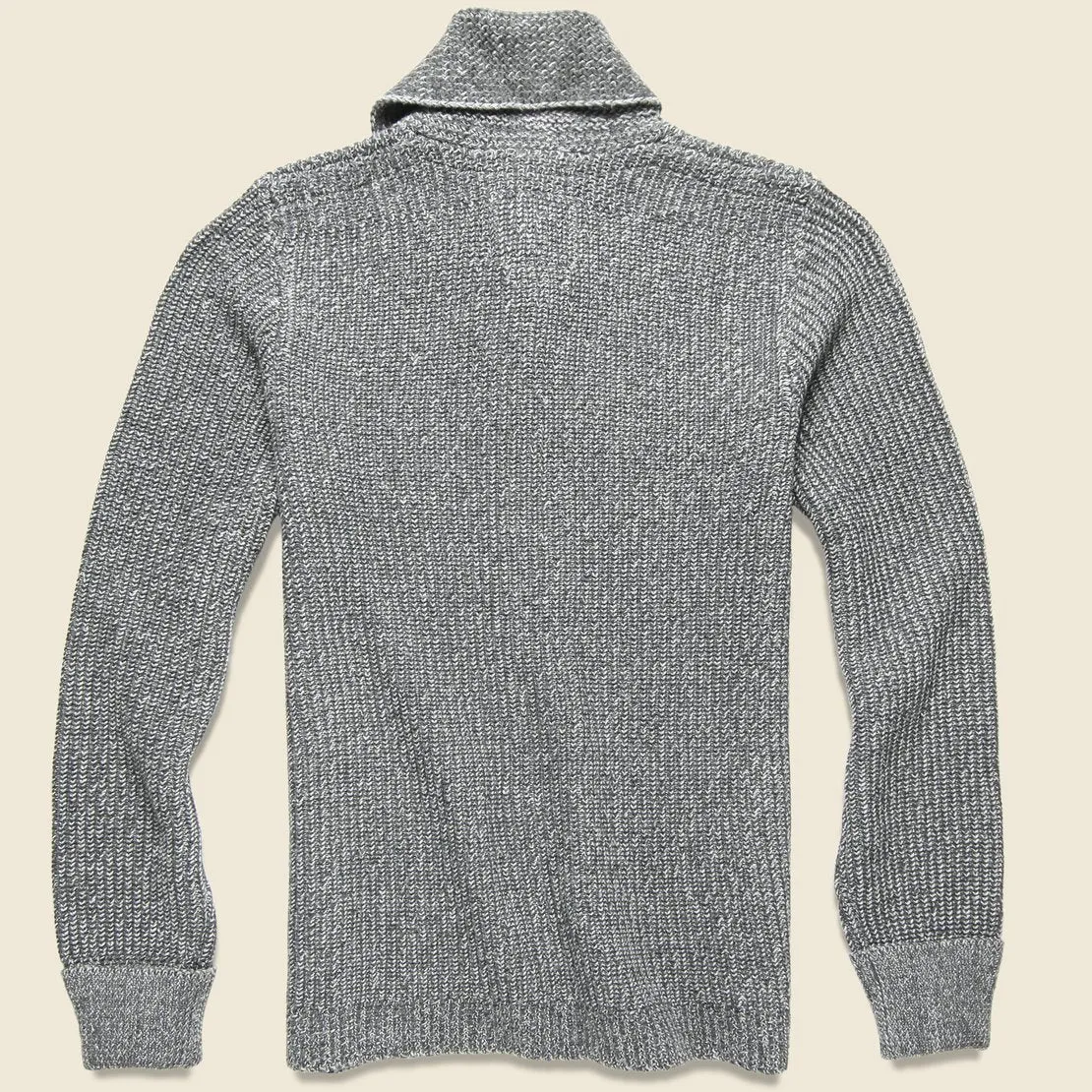 Belmont Plaited Cardigan Sweater - Charcoal