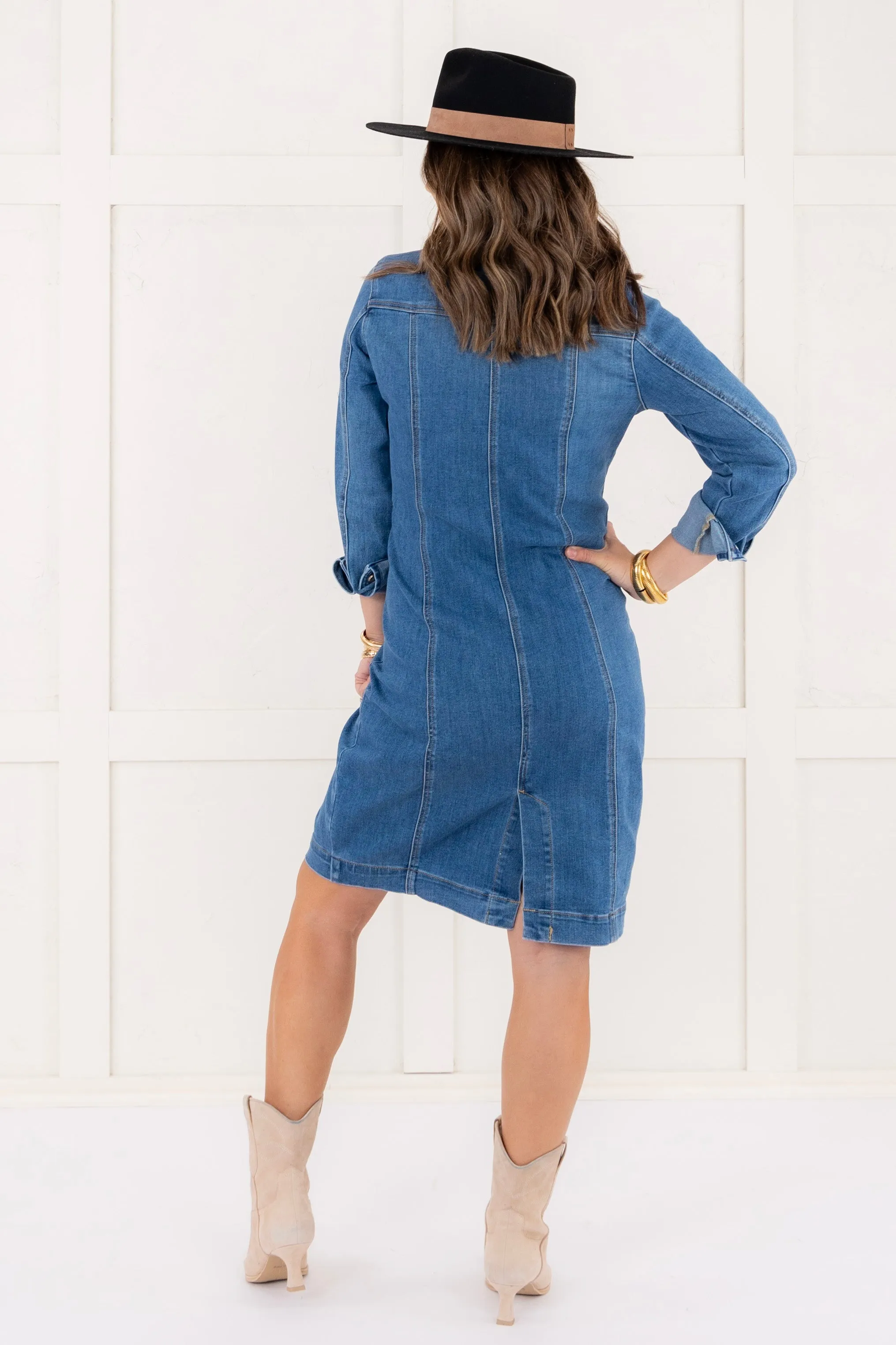 Between The Lines Denim Dress Jacket | Tribal - FINAL SALE