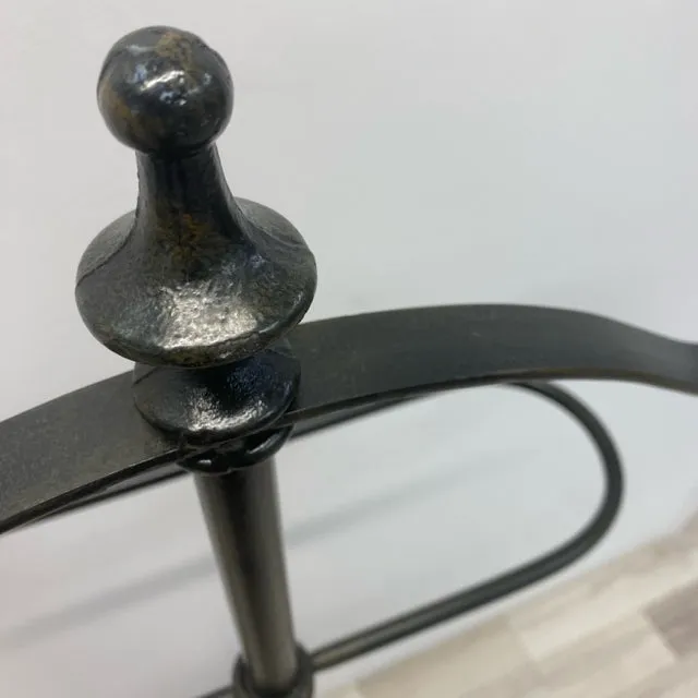 Black Wrought Iron Suit Rack