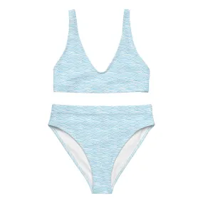 Blue Waves Recycled High Waist Bikini