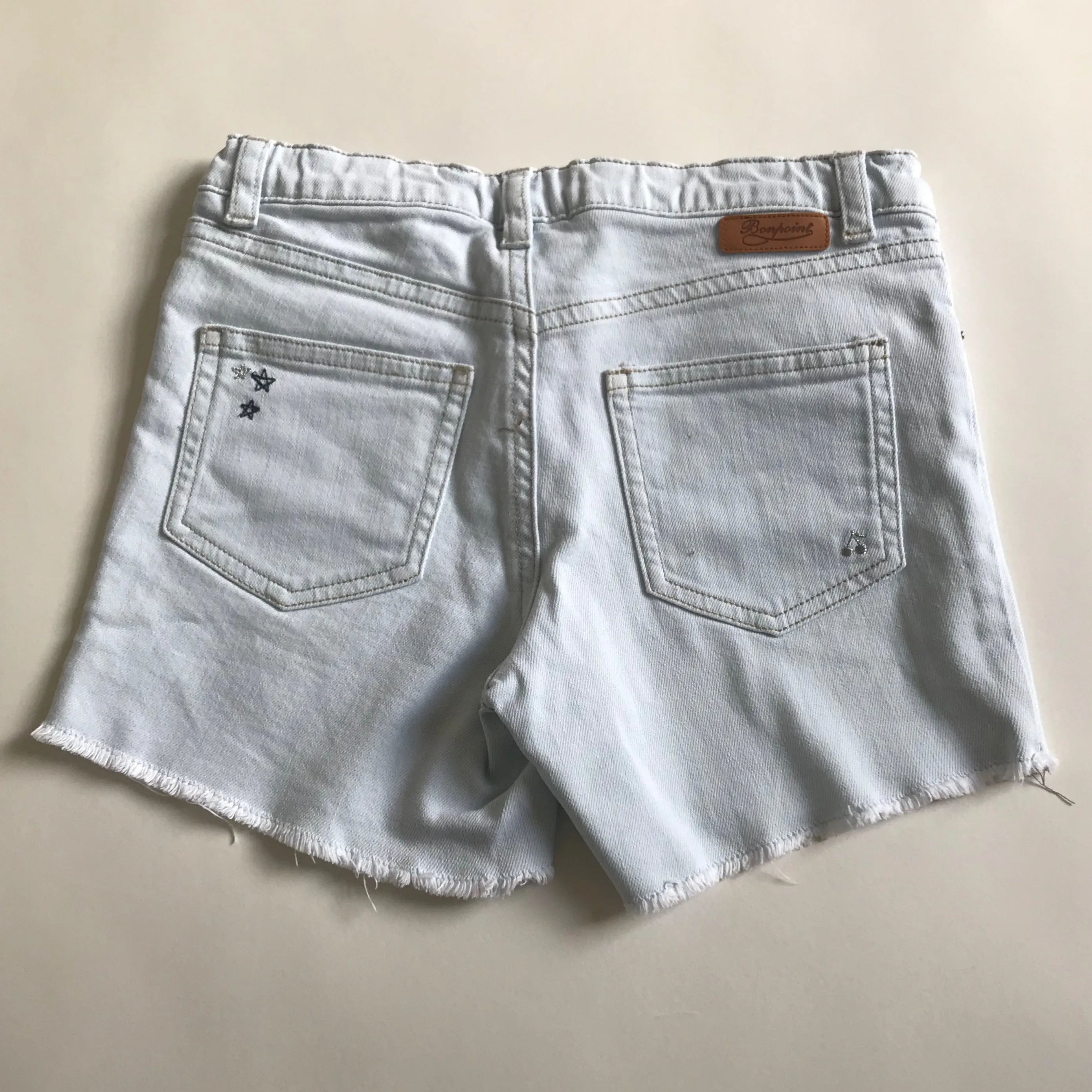 Bonpoint Light Denim Shorts: 8 Years