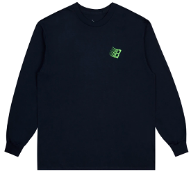 Bronze 56k B Logo L/S Tee / Navy