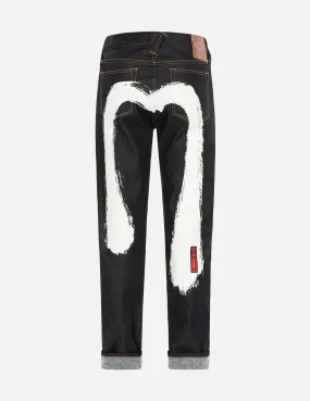 Brushstroke Daicock  Print Carrot fit Jeans #2017