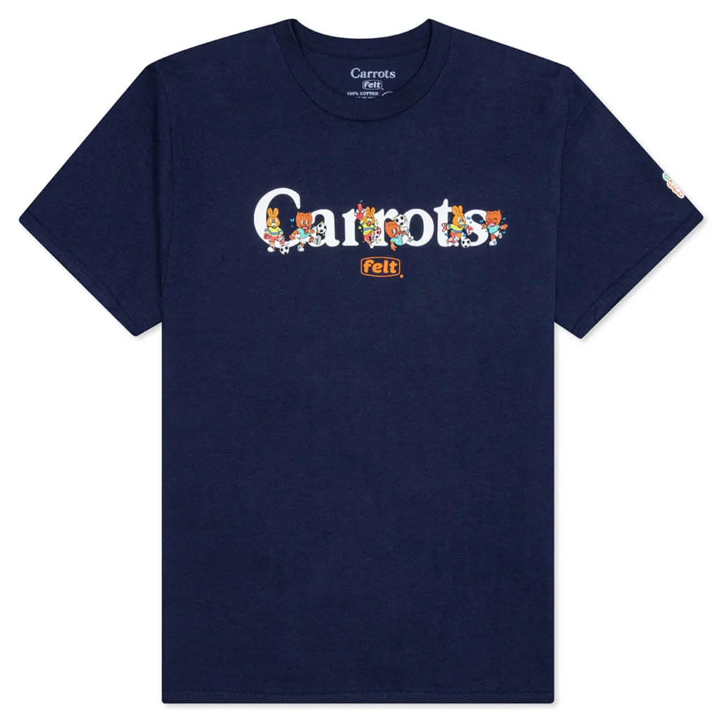 Carrots by Wordmark Tee - Navy