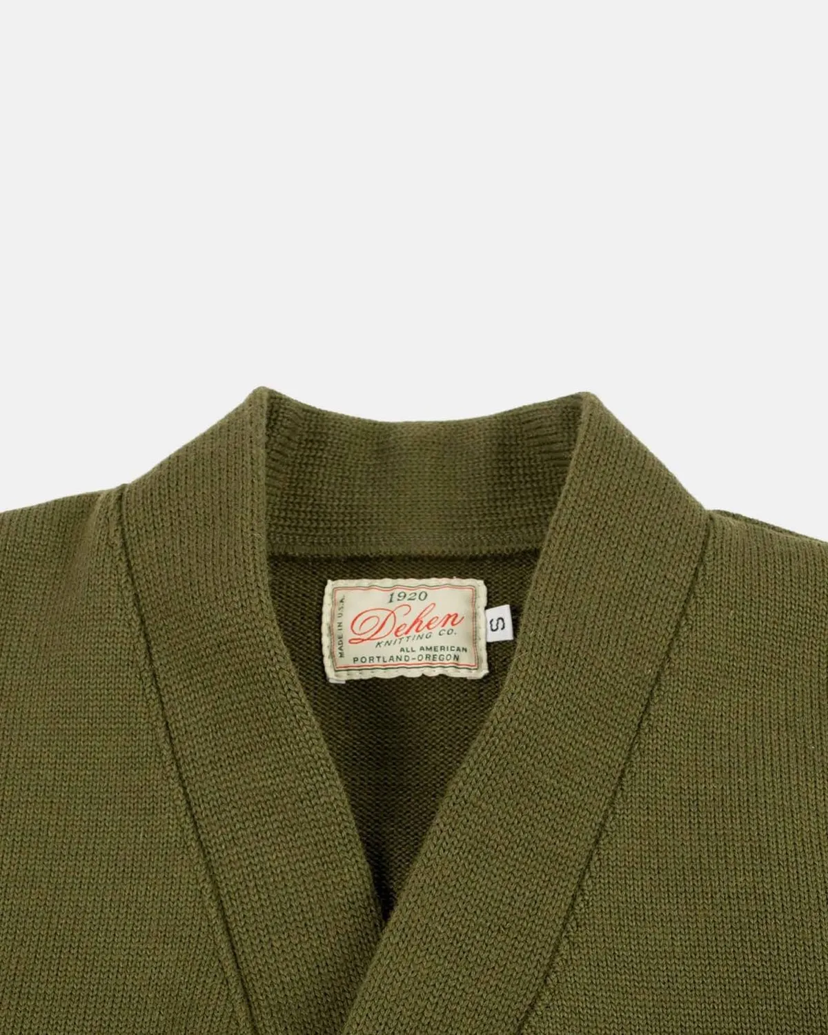 Classic Wool Cardigan Sweater - Loden