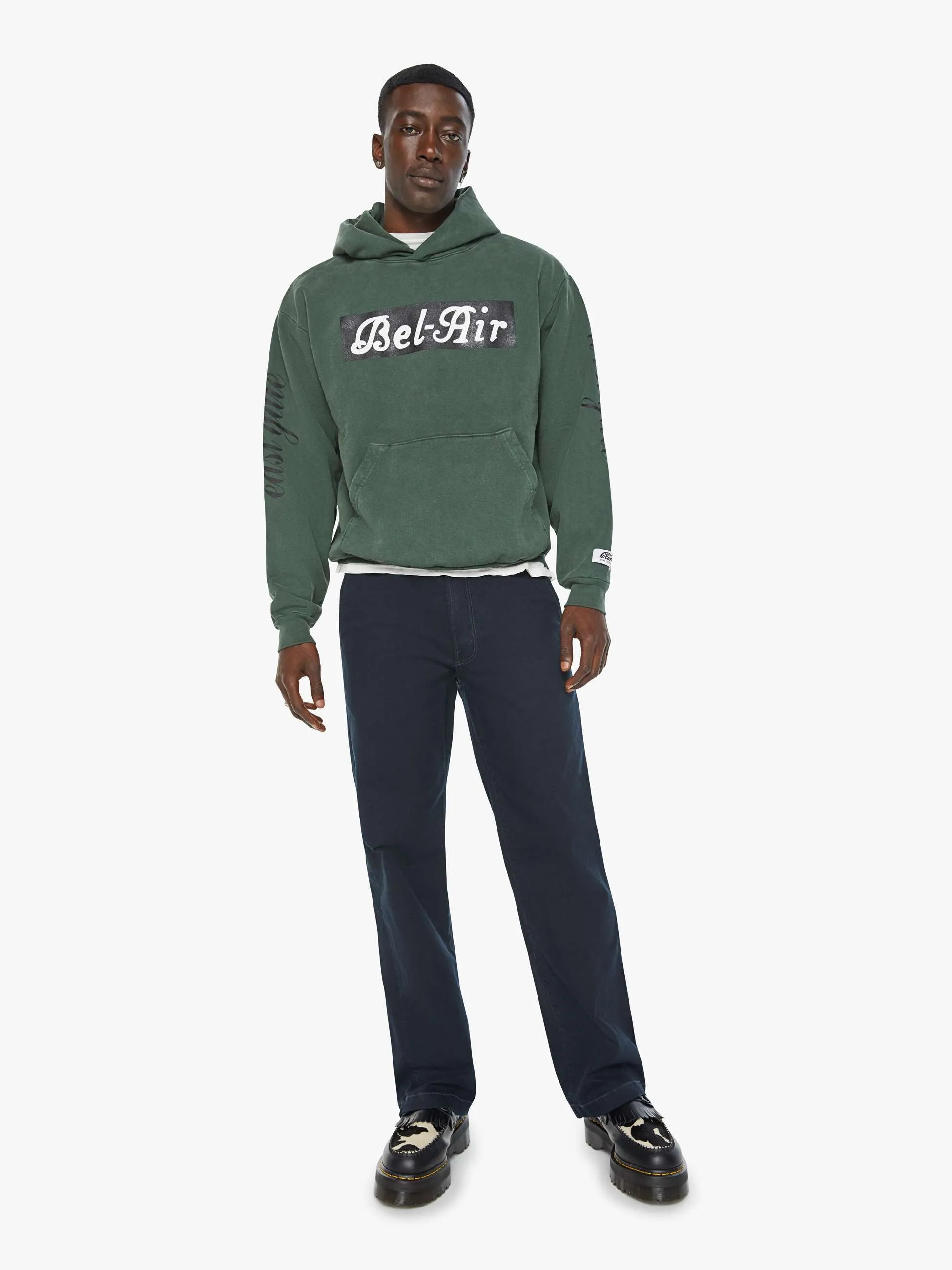 Cloney Bel-Air Pull Over Hoodie - Forest Green