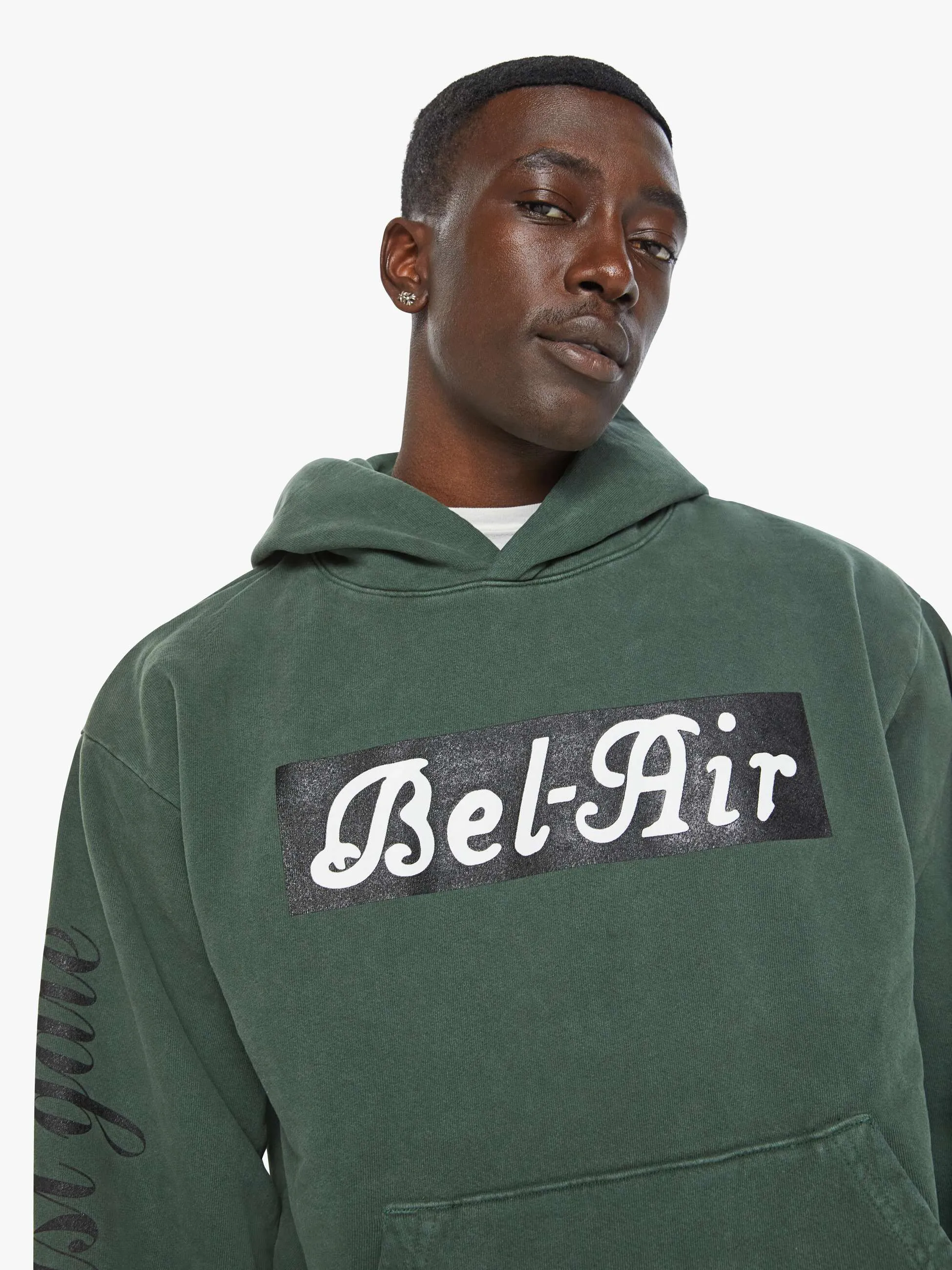 Cloney Bel-Air Pull Over Hoodie - Forest Green