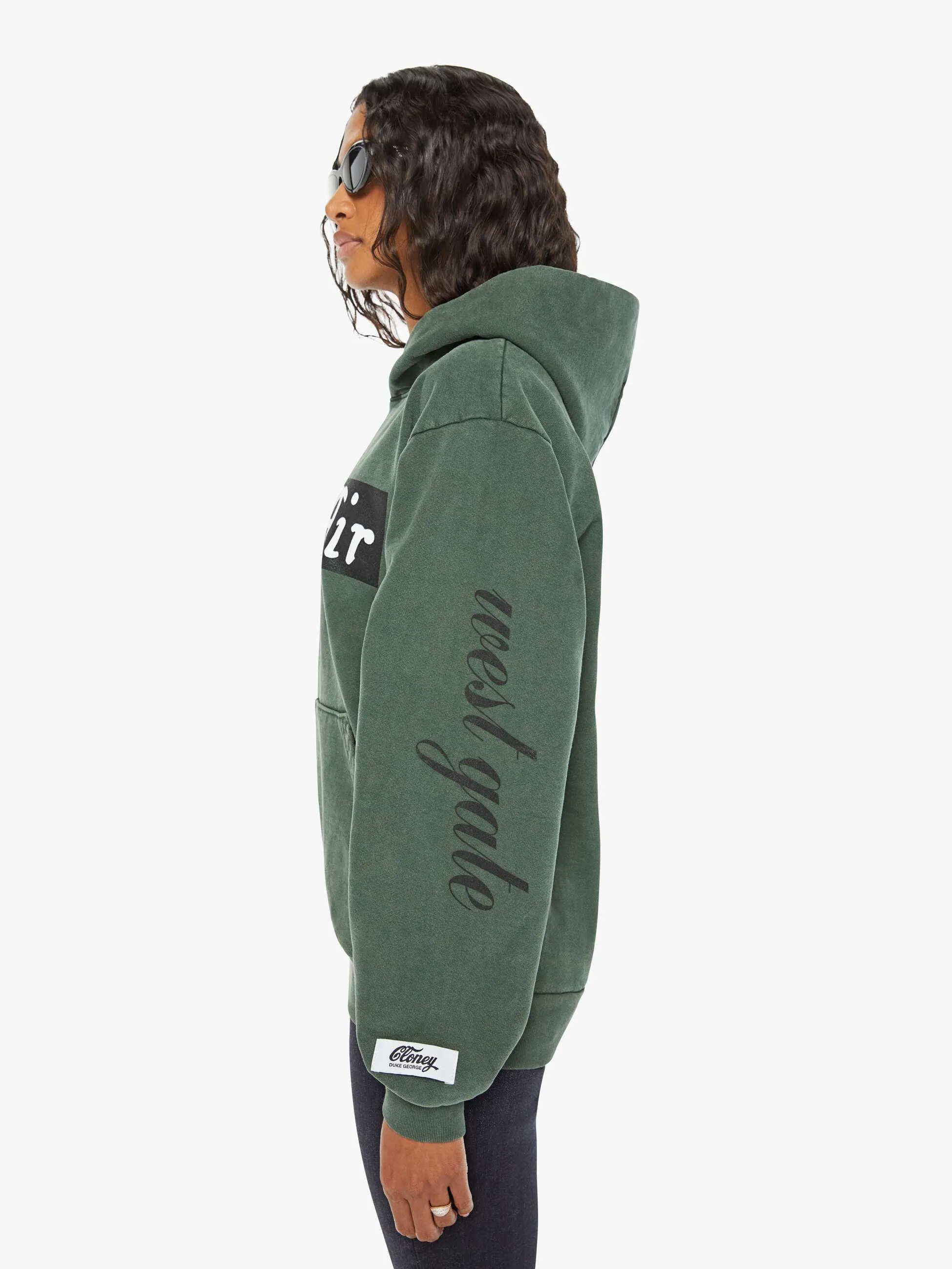 Cloney Bel-Air Pull Over Hoodie - Forest Green