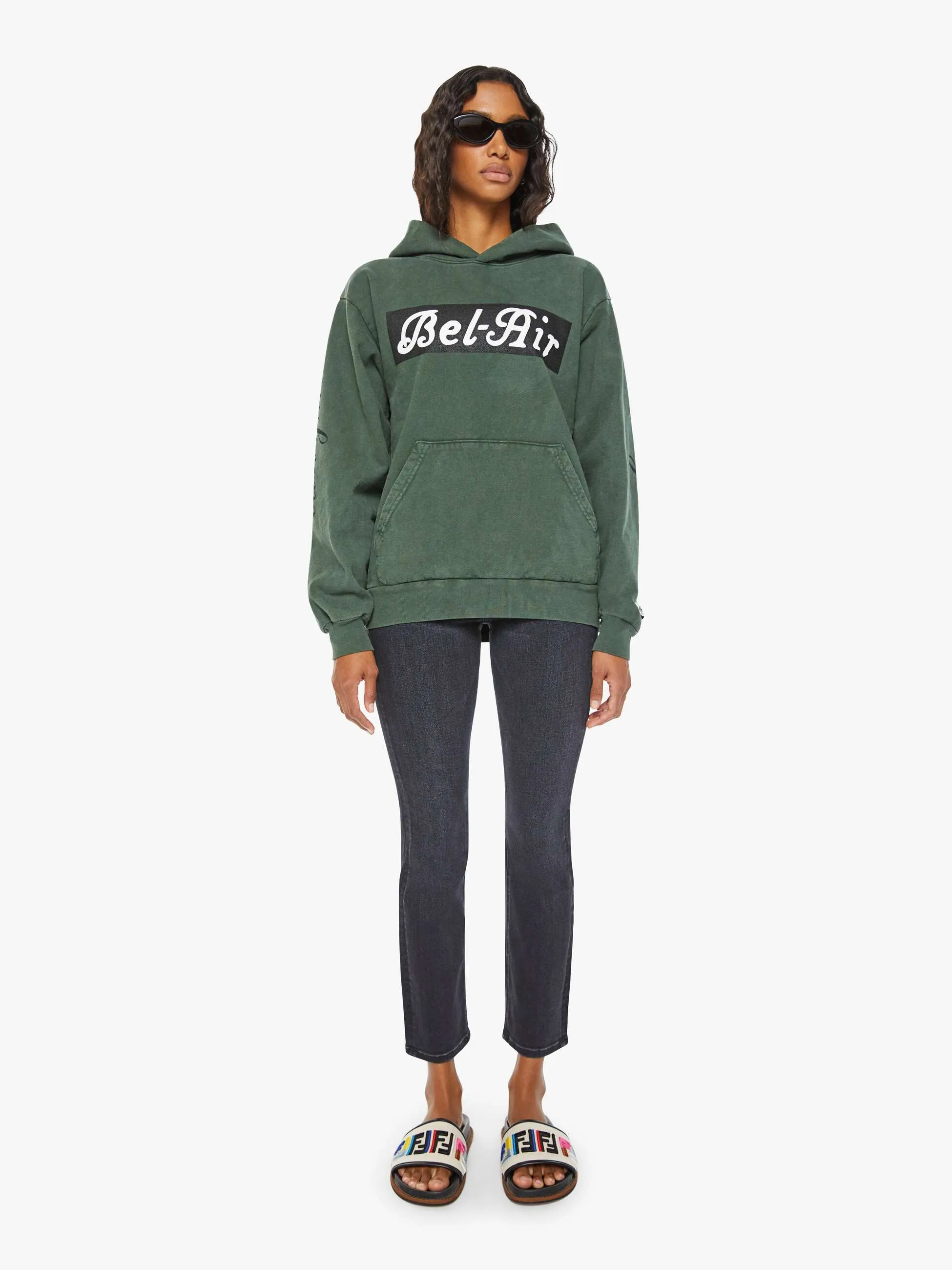 Cloney Bel-Air Pull Over Hoodie - Forest Green