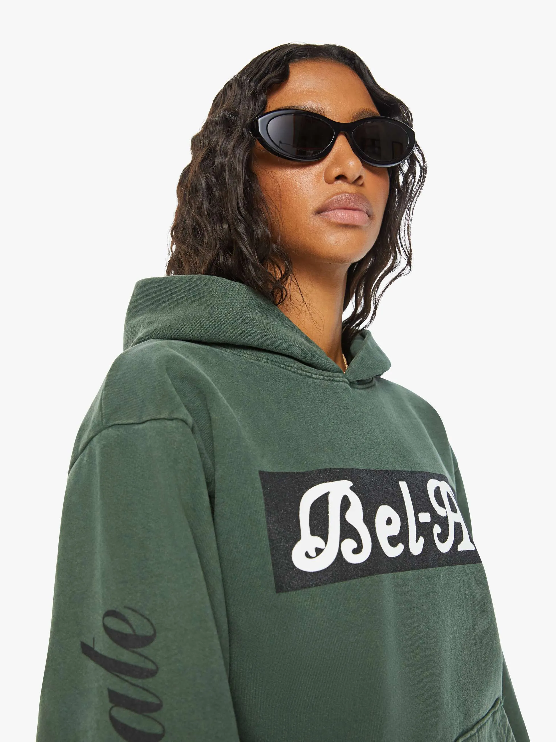 Cloney Bel-Air Pull Over Hoodie - Forest Green