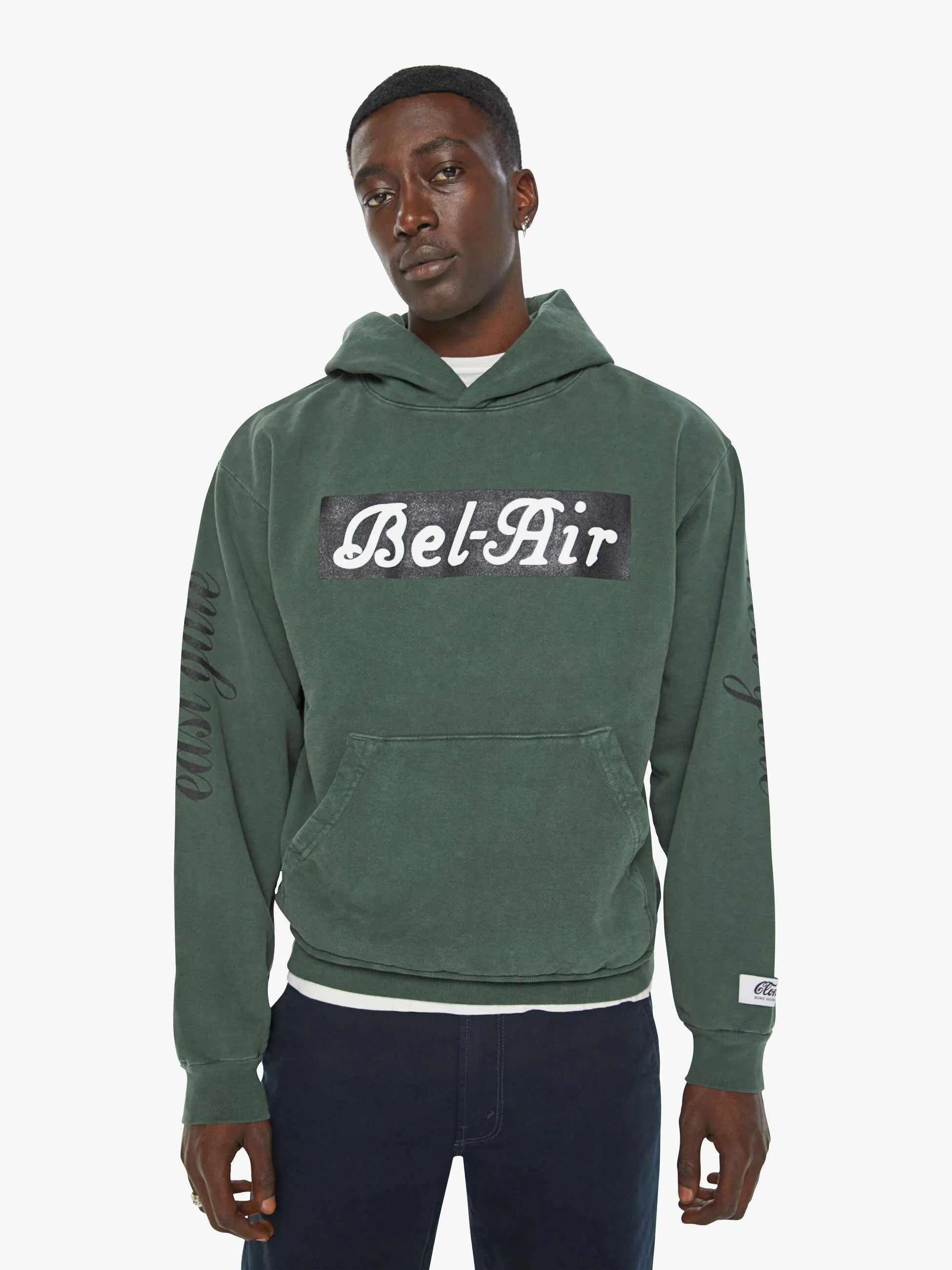 Cloney Bel-Air Pull Over Hoodie - Forest Green