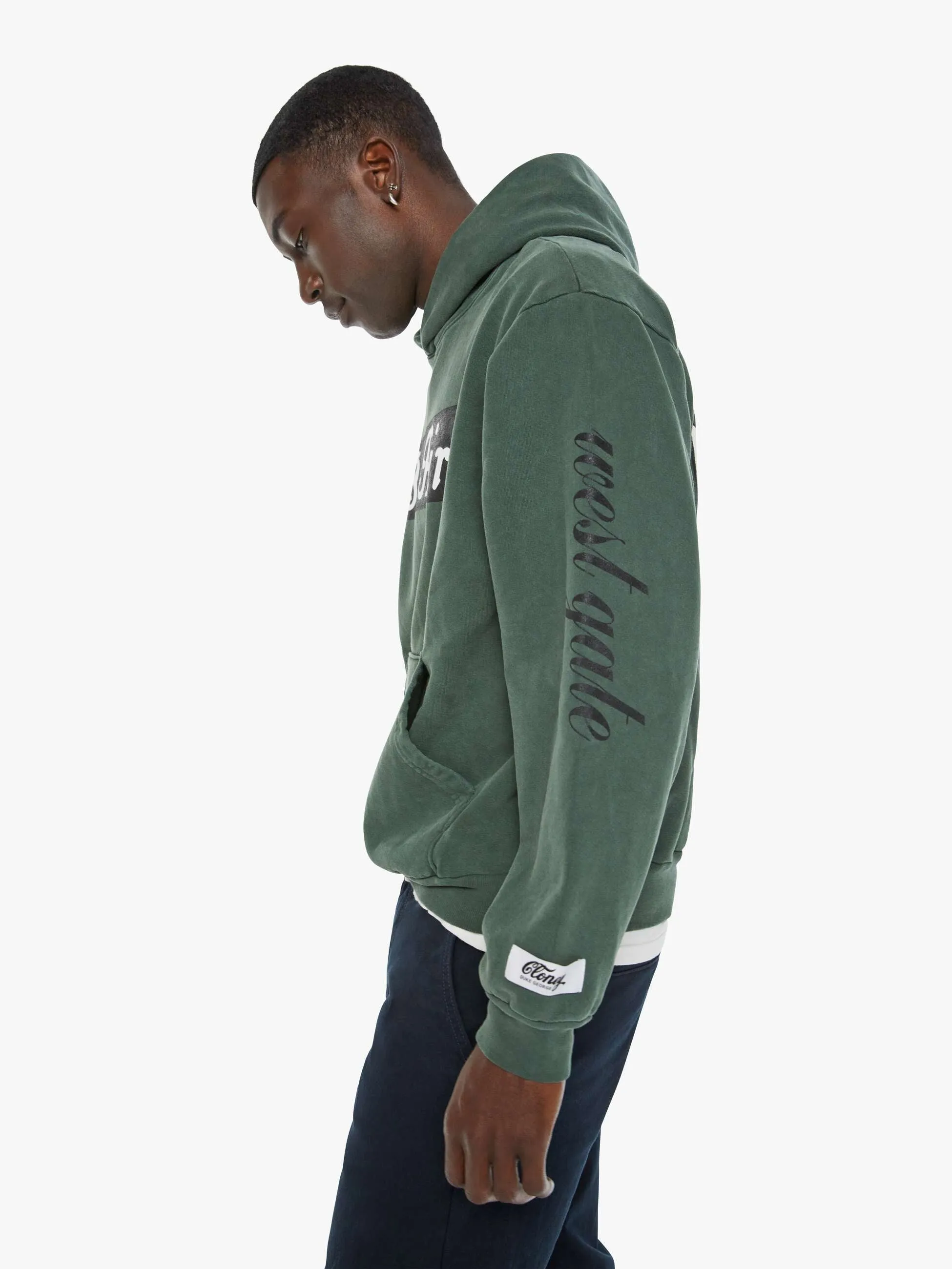 Cloney Bel-Air Pull Over Hoodie - Forest Green