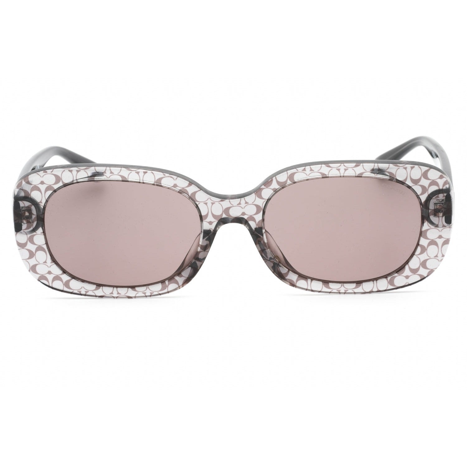 Coach 0HC8358U Sunglasses Grey Transparent/Grey Women's