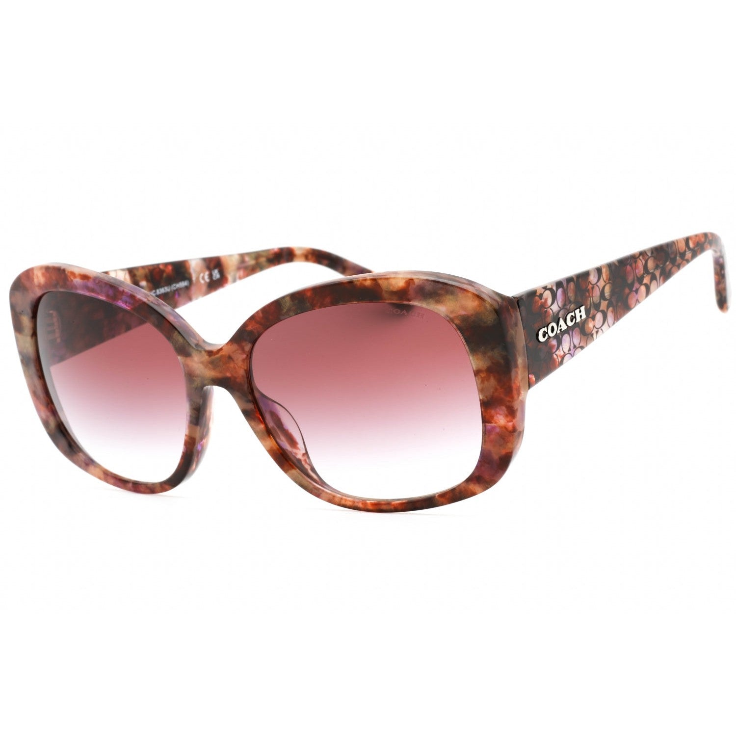 Coach 0HC8363U Sunglasses Petal Tortoise/Gradient Pink Women's