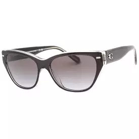 Coach 0HC8370F Sunglasses Transparent Dark Grey / Grey Gradient Women's