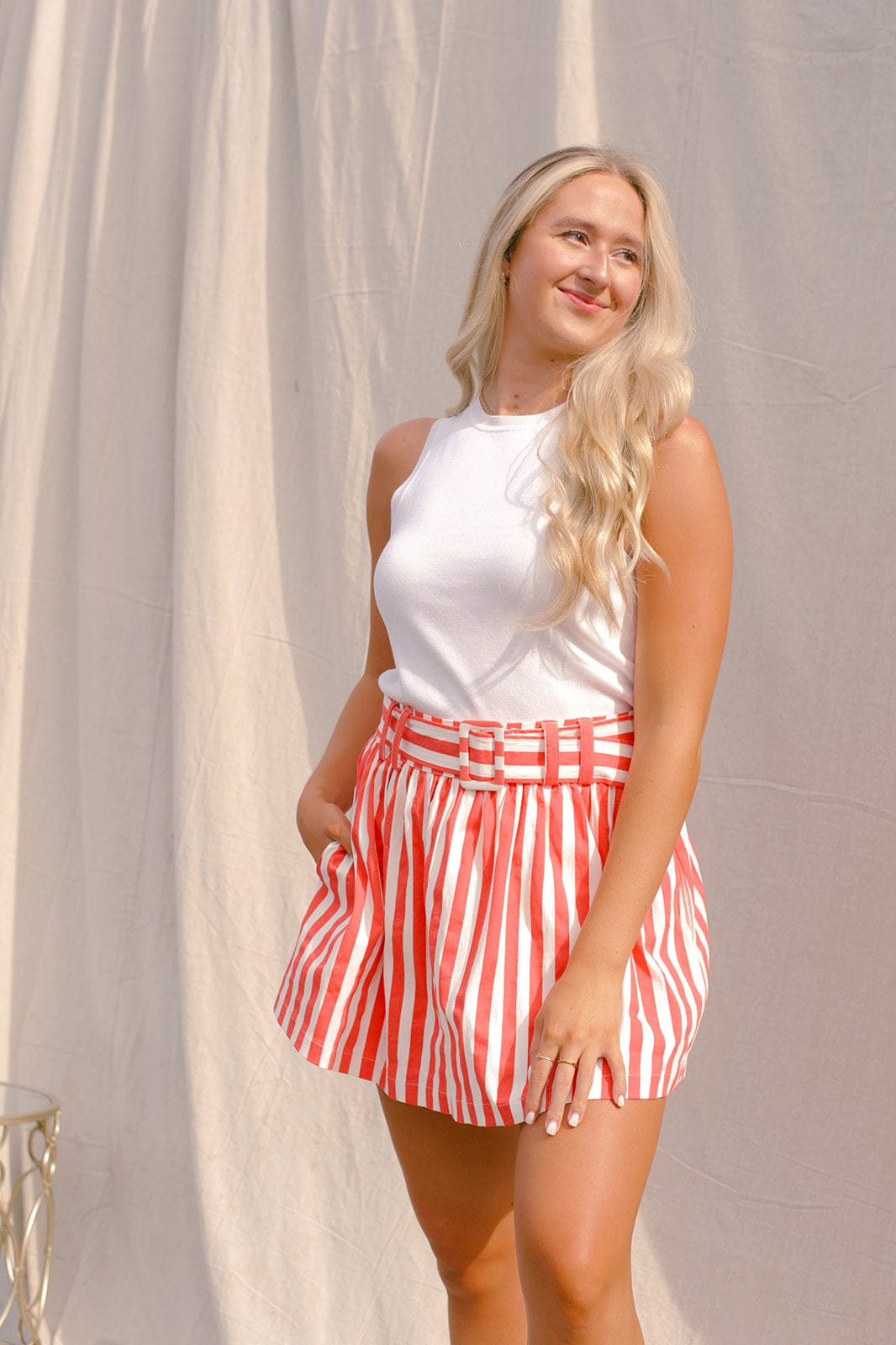 Coral Garden Party Set Skort