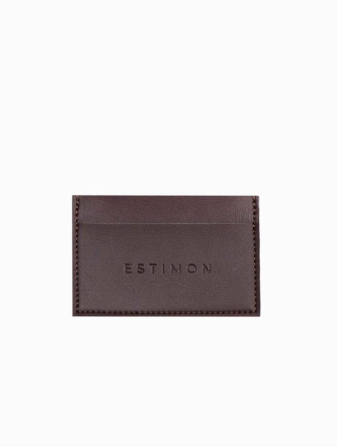 Corn Leather Vegan Cardholder | Chocolate