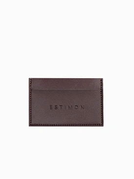 Corn Leather Vegan Cardholder | Chocolate