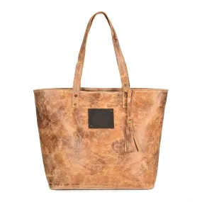 Corral Womens D1289 Honey Leather 5 Liter Distressed Tote Bag 1 BG