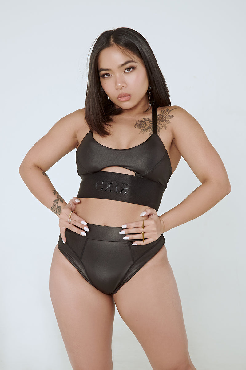 CXIX Riding Solo High Waist Bottoms - Black