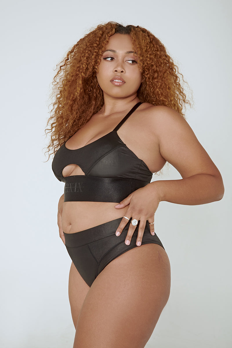 CXIX Riding Solo High Waist Bottoms - Black