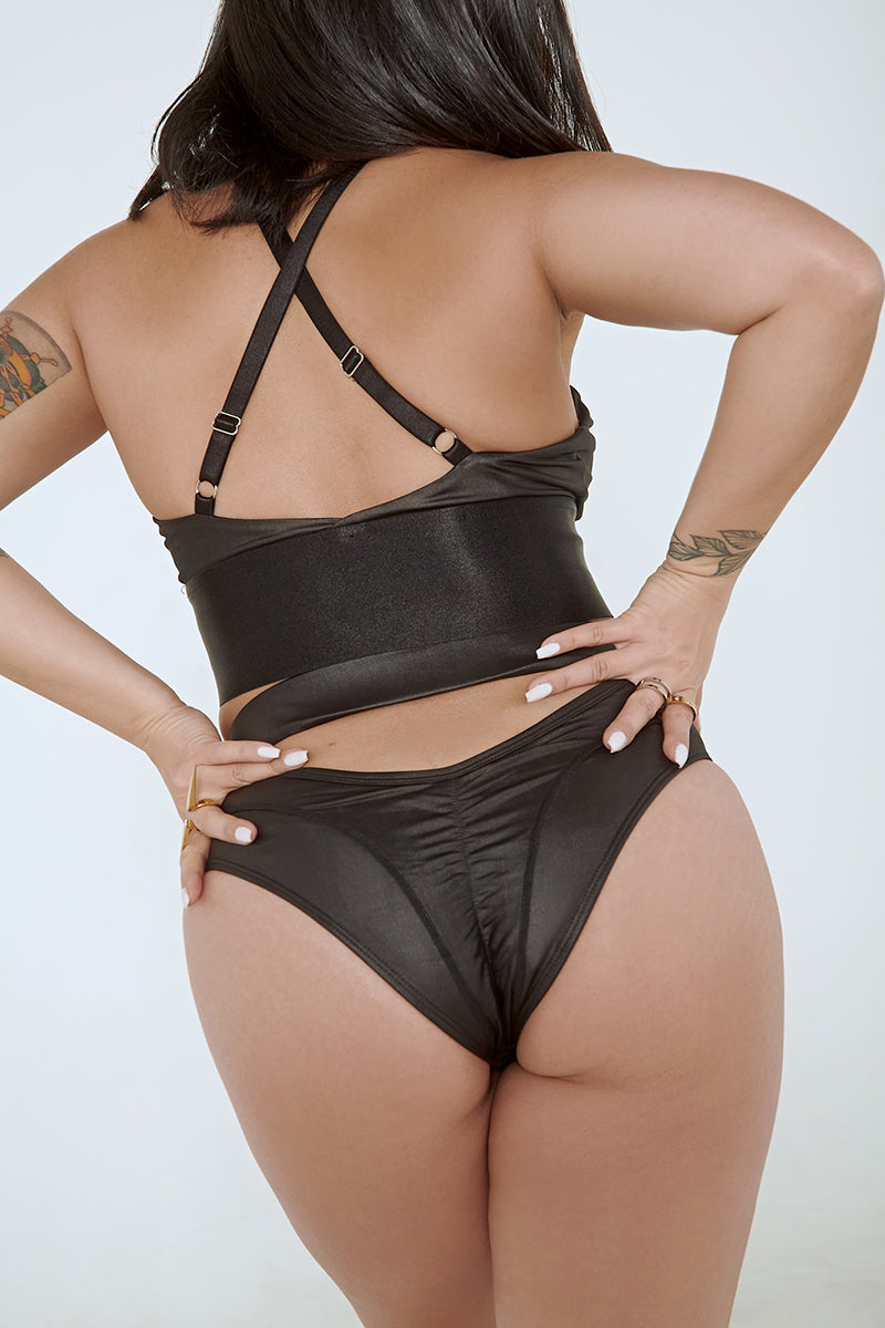 CXIX Riding Solo High Waist Bottoms - Black