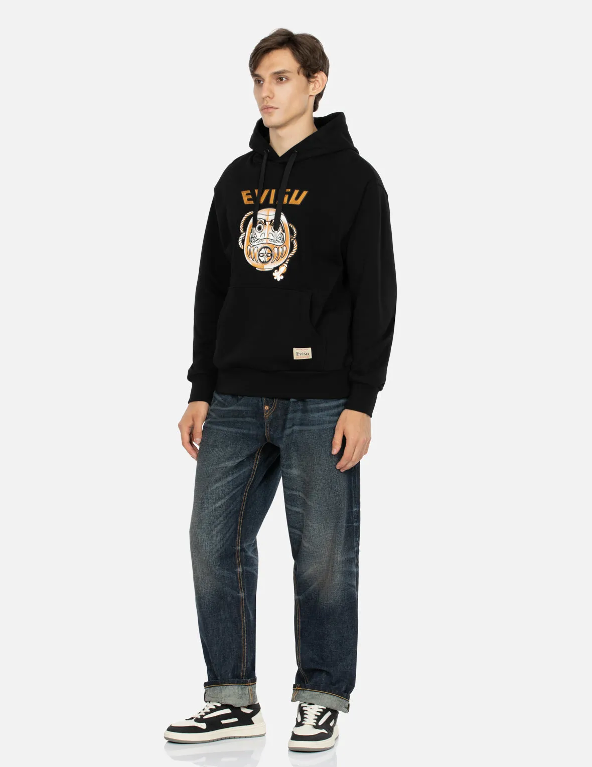 Daruma Appliqué Relax Fit Hoodie