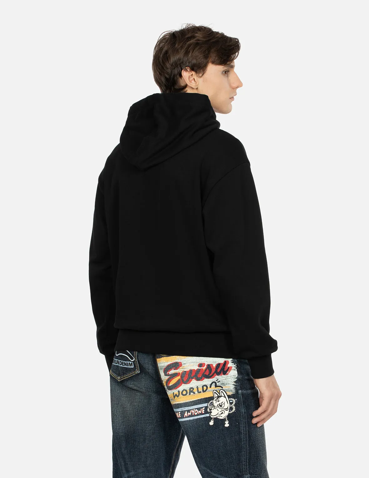 Daruma Appliqué Relax Fit Hoodie