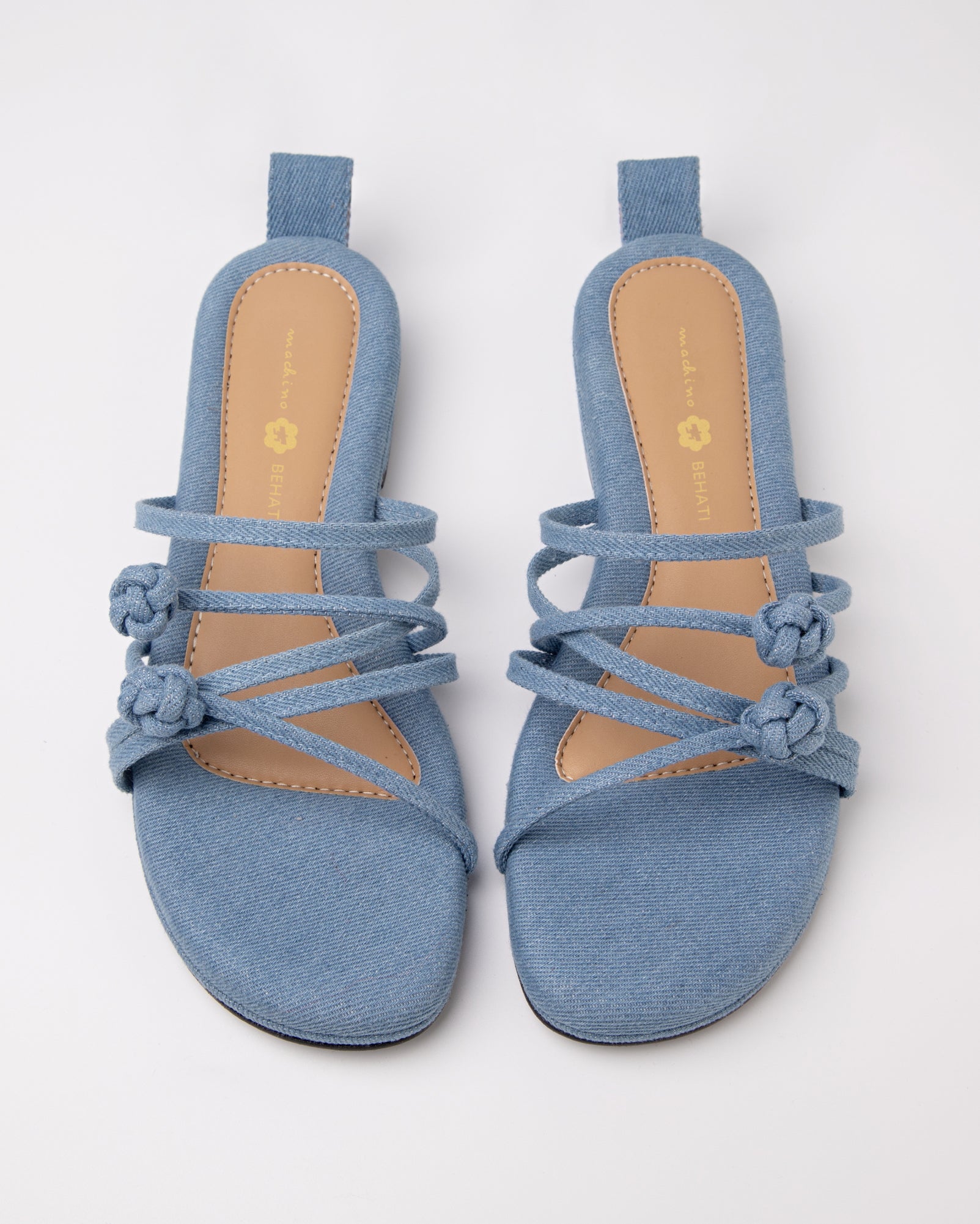 Double Chinese Knot Flats (Light Denim)