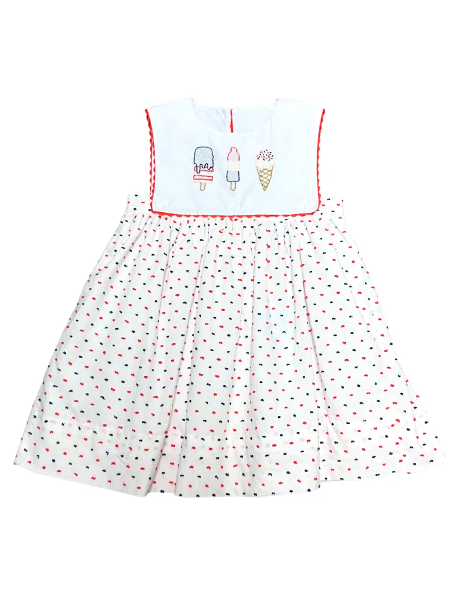 Dress - Swiss Dot Popsicle