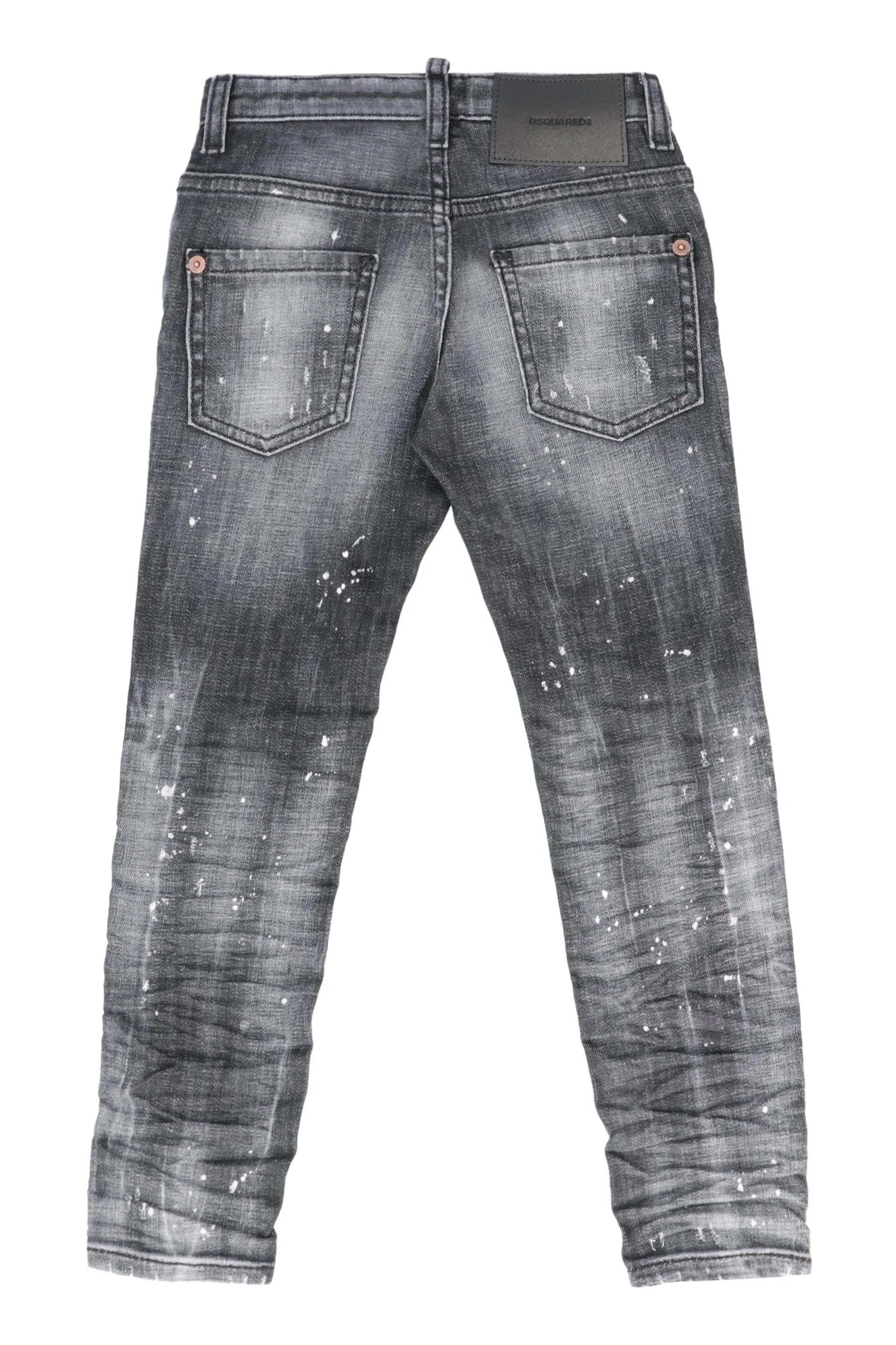 Dsquared2 Kids Distressed Mid-Waisted Jeans