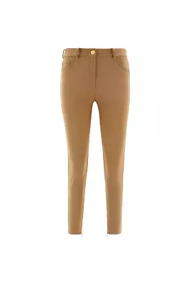 Elisabetta Franchi PE23 Pantalone Cinque Tasche Skinny Tortora