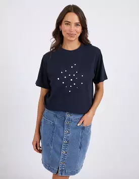 Elm Daisy Spot Tee - Navy