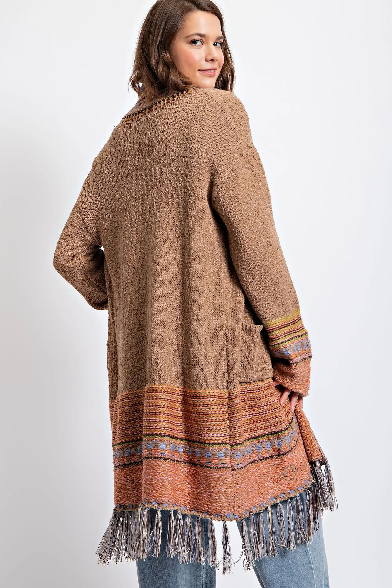 ETHNIC FEATURED SWEATER CARDIGAN